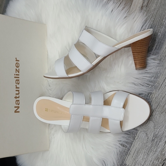Naturalizer Biton White Heel Sandal - Picture 3 of 8